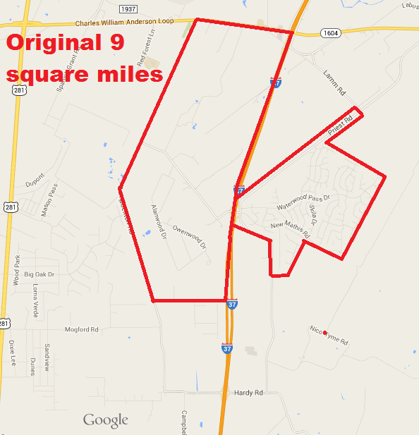 Map of Sandy Oaks Texas 3